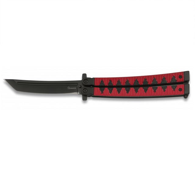 Navaja Abanico Tanto Rojo