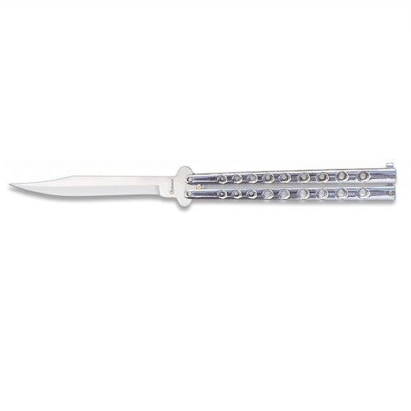 Navaja Abanico silver
