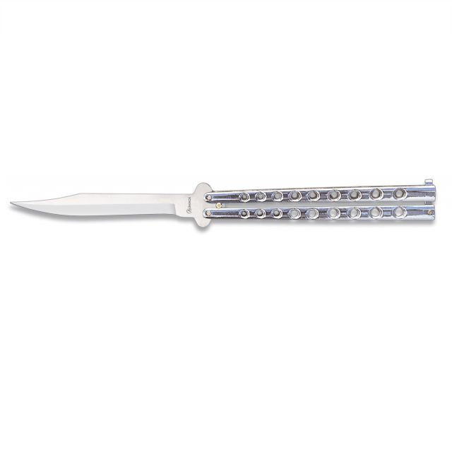 Navaja Abanico silver
