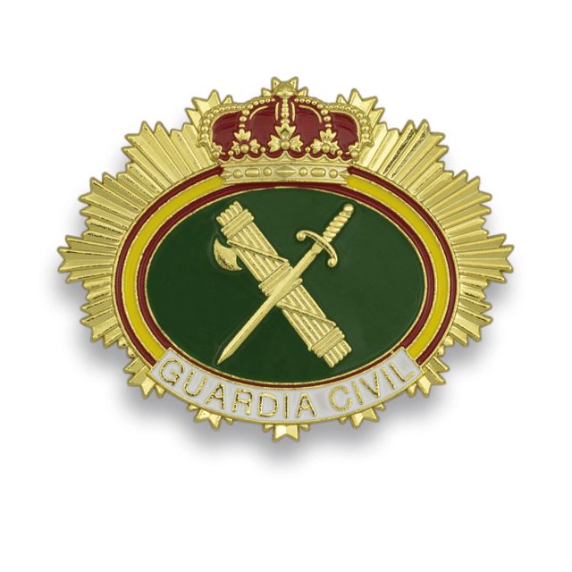 Chapa Placa Guardia Civil para Cartera Chapa ARTE y ACERO 