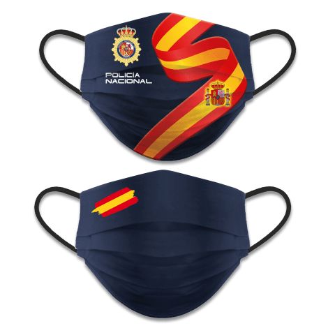 MASCARILLA REUTILIZABLE REVERSIBLE POLICIA NACIONAL