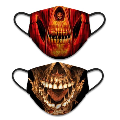 MASCARILLA REUTILIZABLE REVERSIBLE SKULL