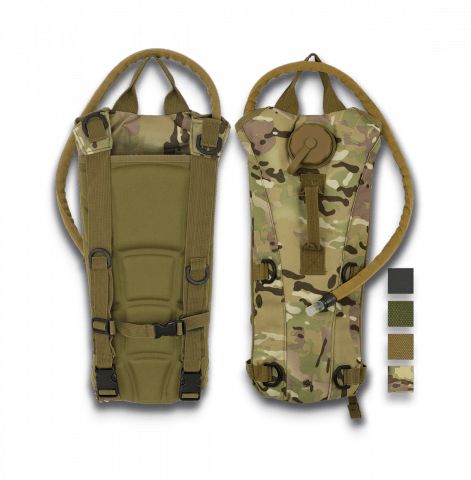 Mochila Hidratación SAMTO 2,5 litros Bolsa SoloArtesMarciales Camo 