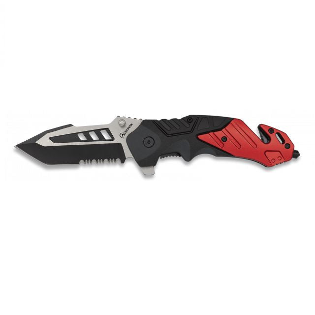 Navaja Táctica Negra y Roja Navajas Albainox 