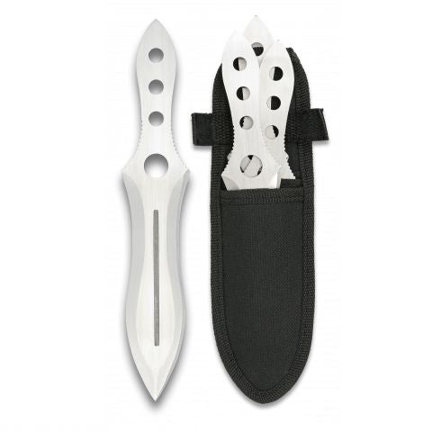 Conjunto de 3 kunais ou facas de arremesso 20,2 cm