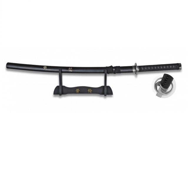 Katana Toledo Imperial Toyotomi Hideyoshi Lame Carbone avec socle