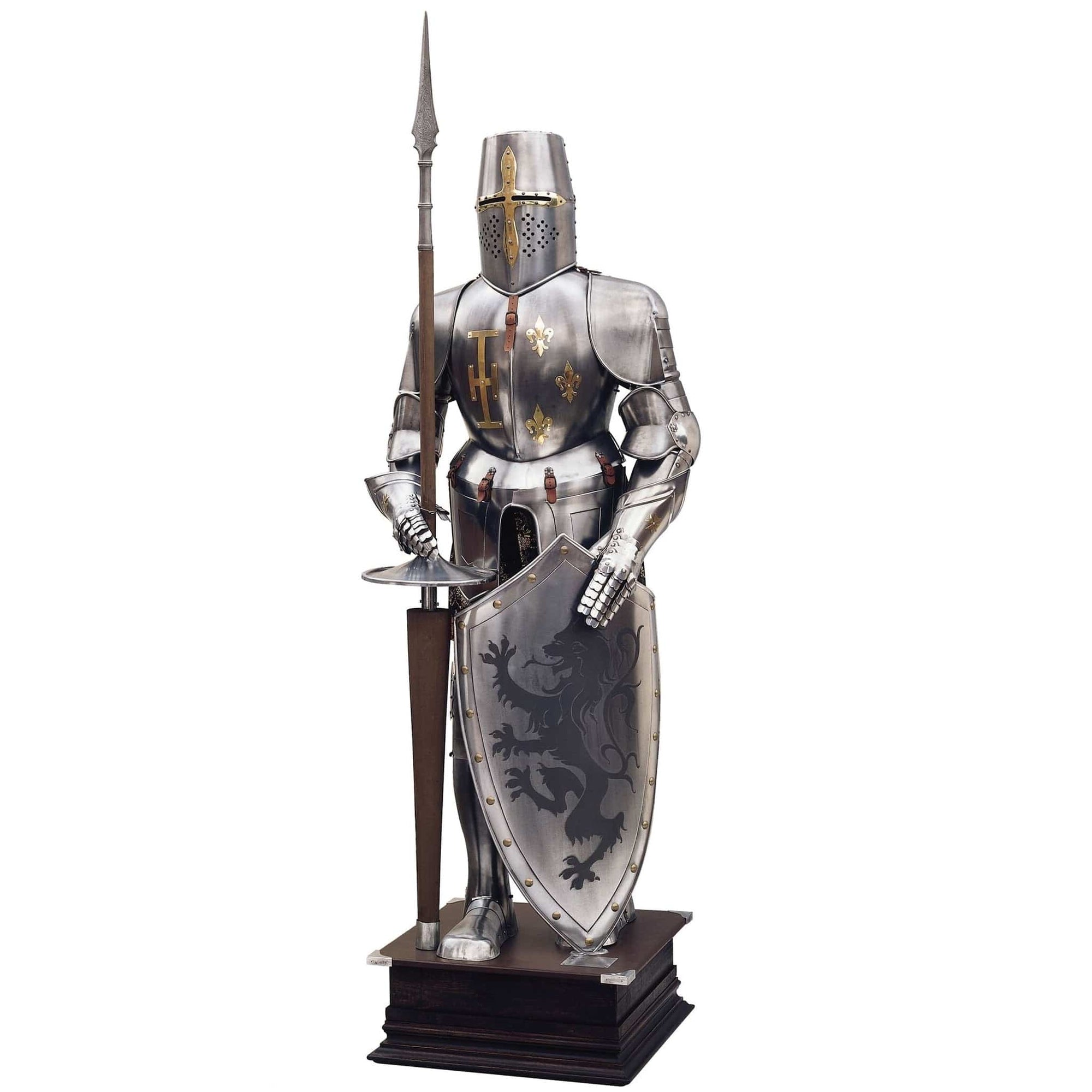 Armadura Caballero Templario con Escudo León Rampante
