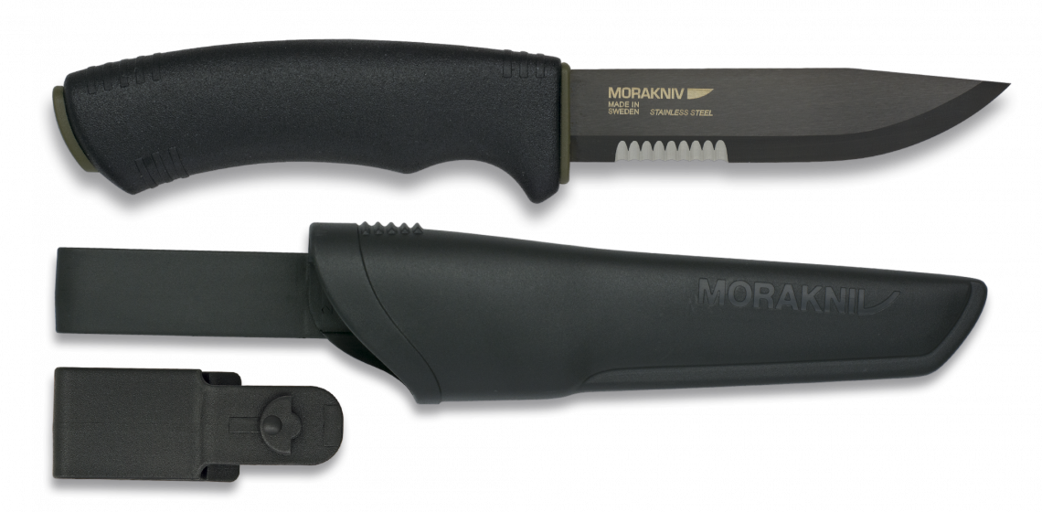 Cuchillo MORAKNIV  BUSHCRAFT BLACK SRT 10.9 cm