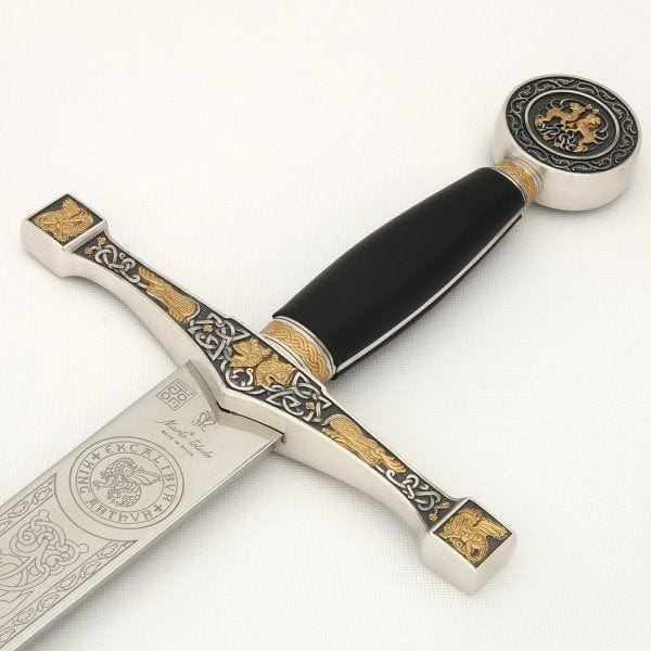 Espada Excálibur Oro y Plata