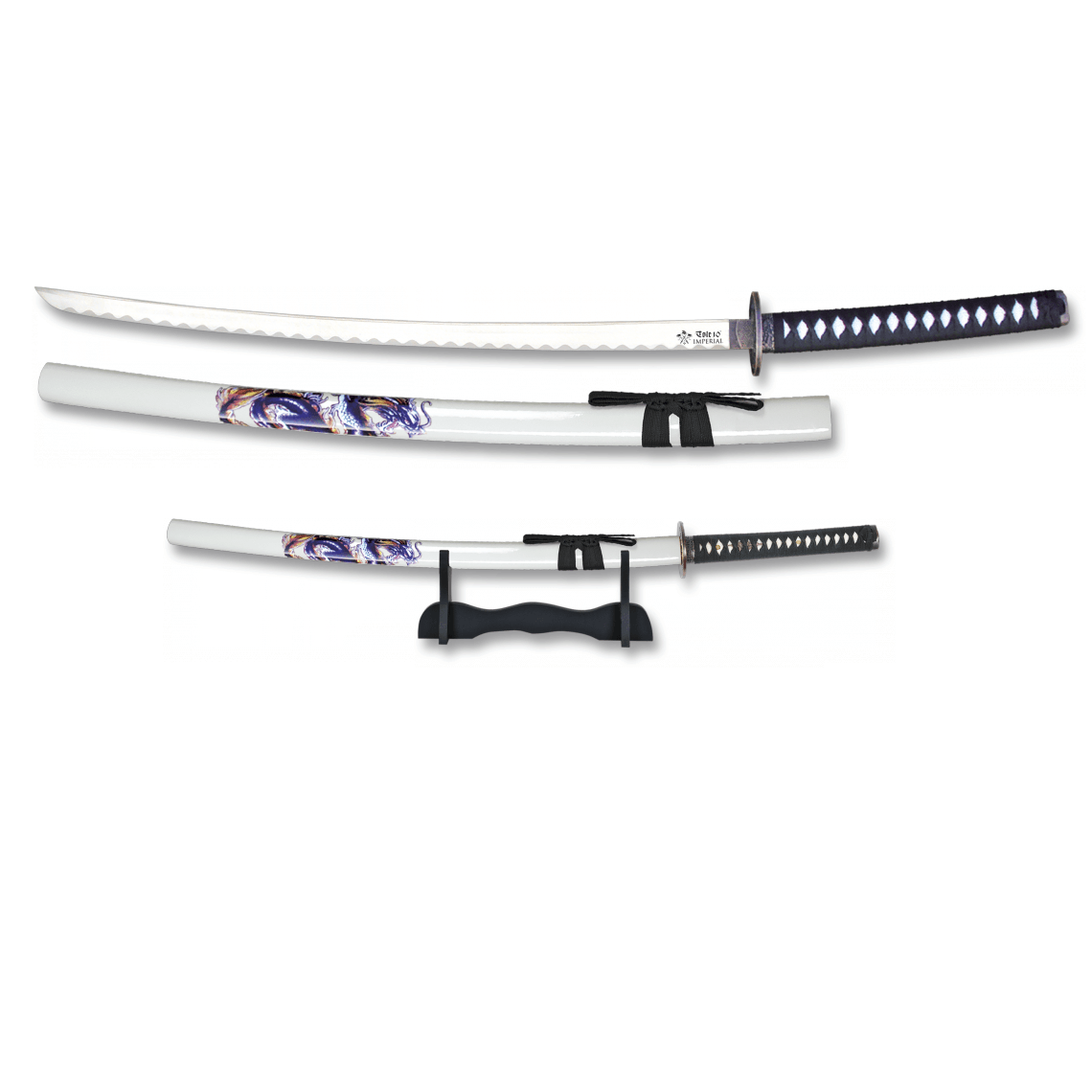 Set de katana y wakizashi con soporte toledo imperial ishida mitsunari -  ARTE y ACERO