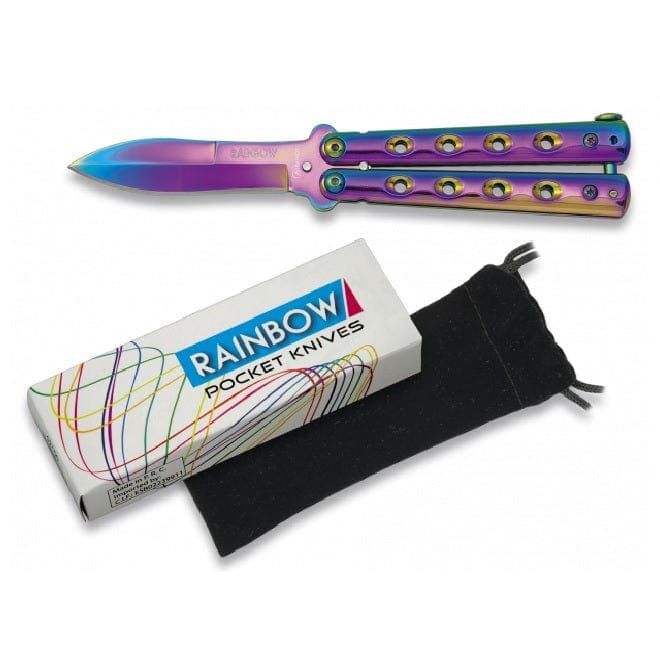 Navaja Abanico RAINBOW sin clip
