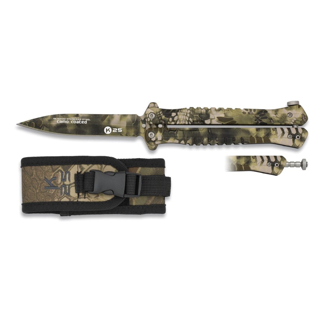 Navaja Abanico Tactico K25 Sand Phyton Camo
