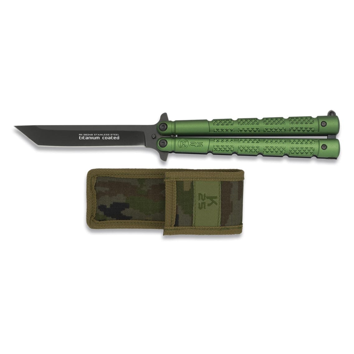 Navaja Navaja Abanico Táctico K25 Green Titanium