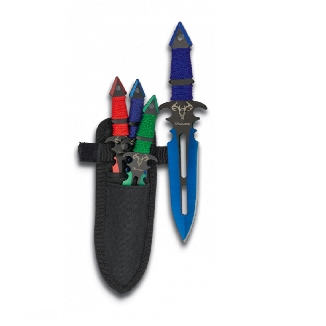 Set de 3 kunais o cuchillos lanzadores ninja - ARTE y ACERO