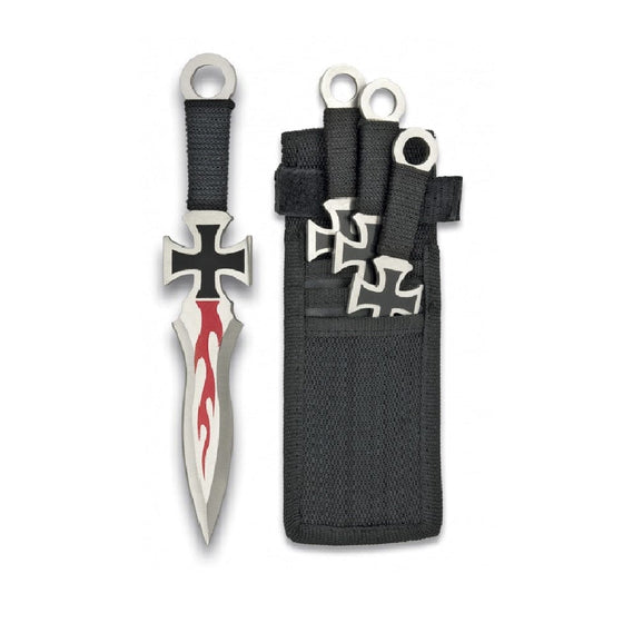 Set de 3 Kunais o Cuchillos Lanzadores TEMPLAR