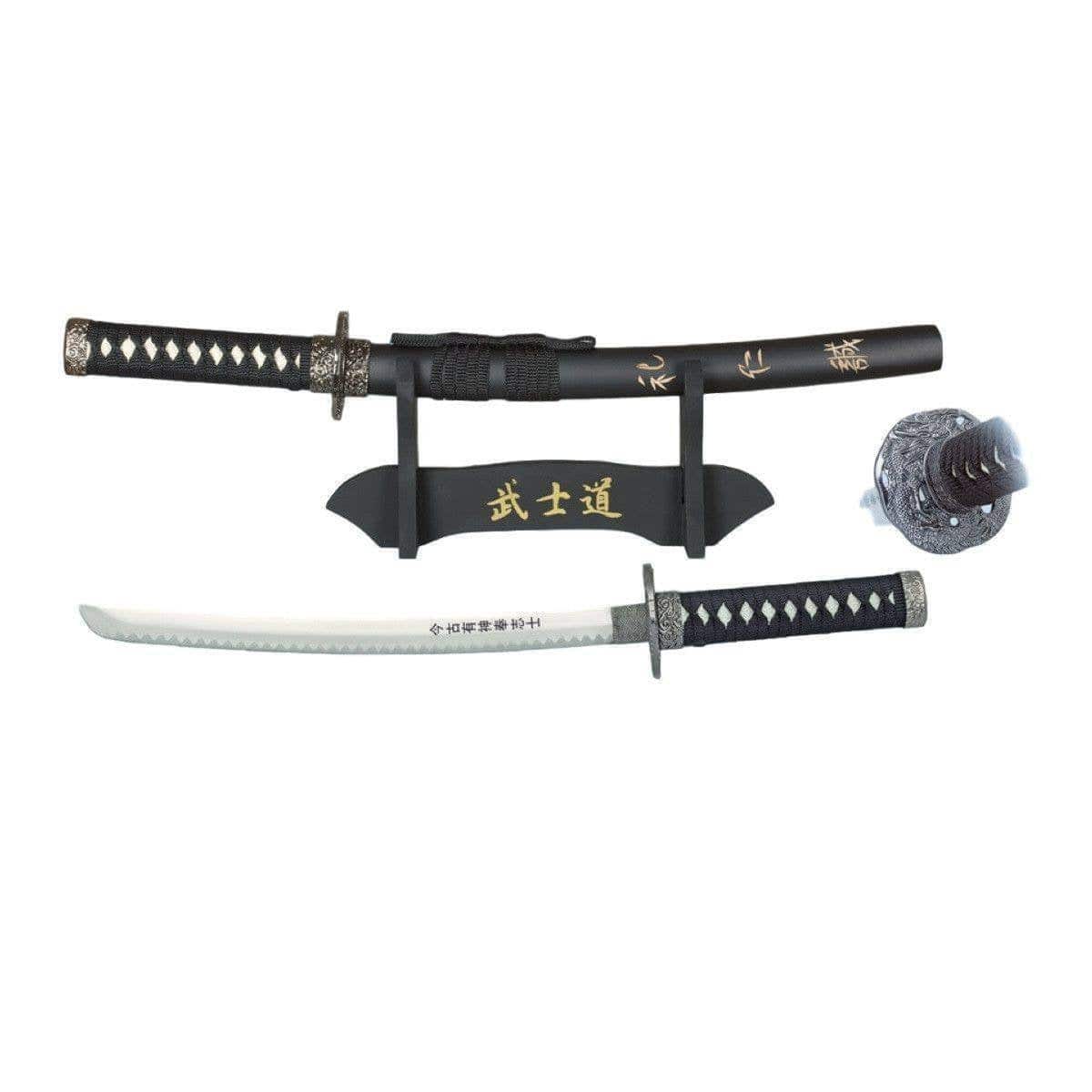 KATANA T10 con Peana. Hoja de 27 centímetros